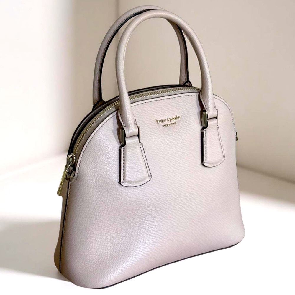 Authentic Kate Spade Soft Pink Leather Satchel Crossbody Handbag - Picture 4 of 16